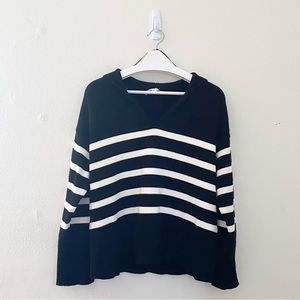Zara Striped Knit Sweater | 0 5536 128 084 02 | Sailor Collar Sweater